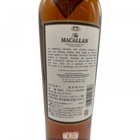 マッカラン (MACALLAN) ウィスキー シェリーオーク 箱シール跡有 700ml 箱付 12年 旧ボトル 未開封