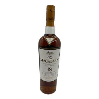 マッカラン (MACALLAN) ウィスキー 700ml 本体のみ シェリーオークカスク 18年 1991ボトル 未開封