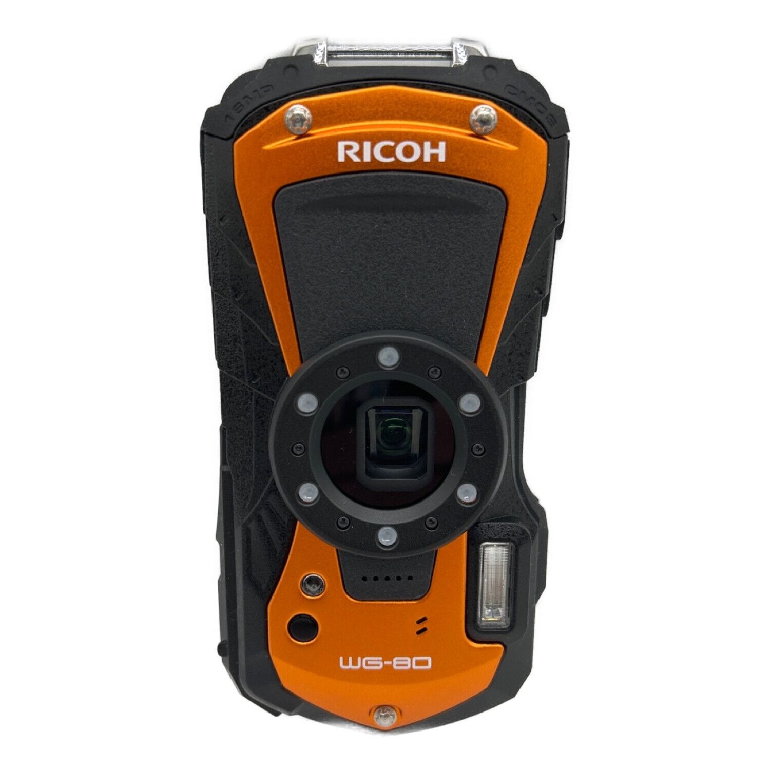 RICOH (リコー) コンパクトデジタルカメラ オレンジ WG-80 ...