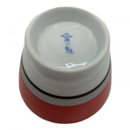 深川製磁 (フカガワセイジ) ティーポット・ピッコロセット レッド TEWAZA ポット1・多用カップ１