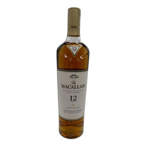 マッカラン (MACALLAN) スコッチ SHERRY OAK CASK @ 700ml ファイン オーク 12年 未開封