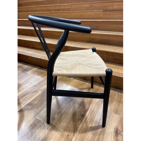 Carl Hansen&Son CH24チェア ナチュラル×ブラック Hans J. Wegner デンマーク製 オーク材, ナチュラルペーパーコード Wishbone chair SH43cm