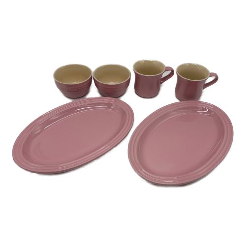 LE CREUSET (ルクルーゼ) プレート&カップセット ストーンウェア 6Pセット