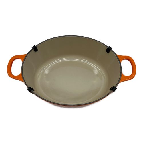 LE CREUSET (ルクルーゼ) ココット・オーバル 25㎝ オレンジ 2502-25