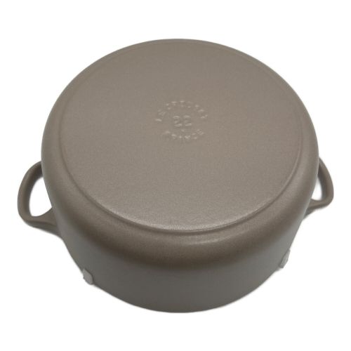 LE CREUSET (ルクルーゼ) ココット・ロンド グレー 22cm｜トレファクONLINE