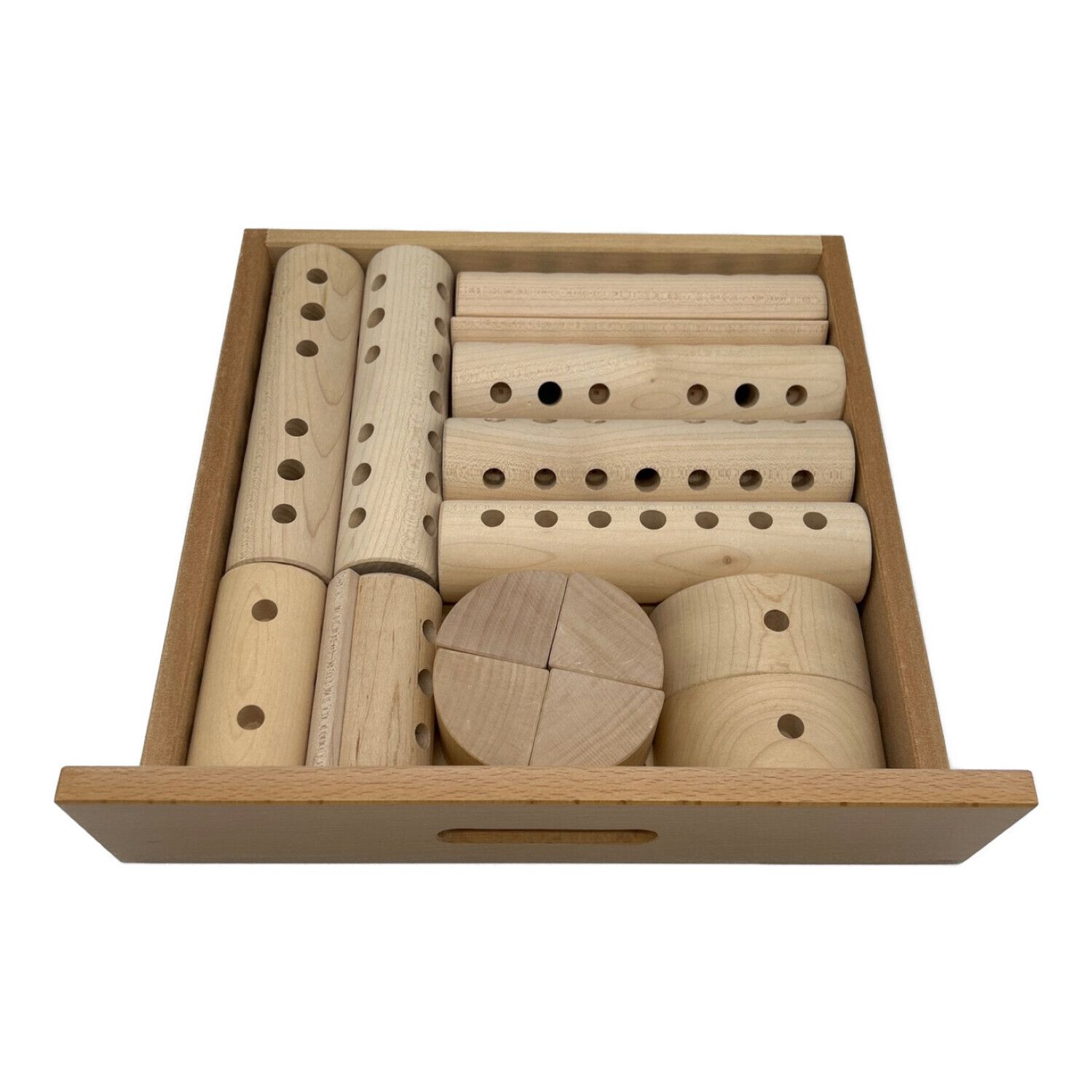 完品✨家庭保育園 ゲーテの組み木 積み木 木箱付き 説明書付き - 知育玩具