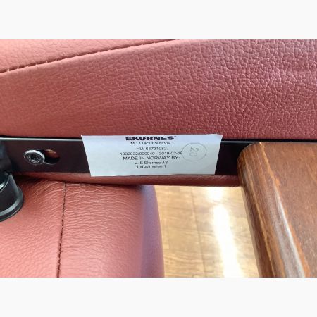 【美品】EKORNES ストレスレス チェア 赤　オットマン付 Ekornes (エコーネス) ストレスレスチェア ワインレッド 260