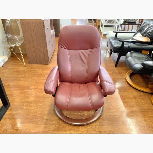 Ekornes (エコーネス) ストレスレスチェア ワインレッド 260 オットマン付き コンサル