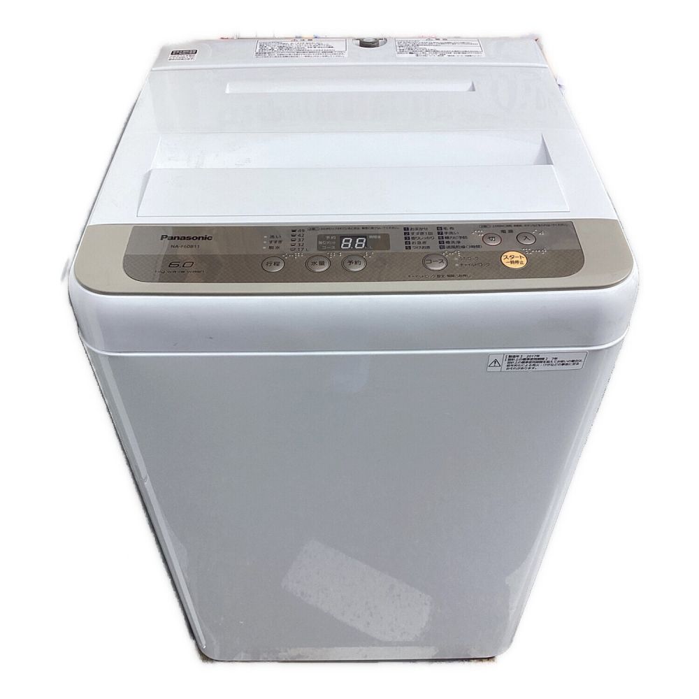 パナソニック NA-F60B11 洗濯機 6.0kg 全自動 - 洗濯機