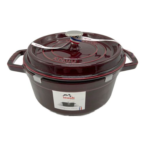 Staub (ストウブ) ココットラウンド 22cm グレナディンレッド 40509