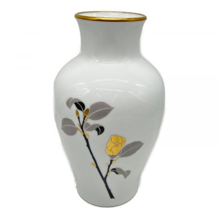 大倉陶園 (オオクラトウエン) 花瓶 金蝕バラ