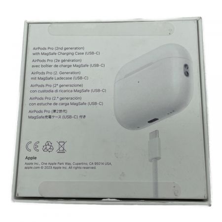 Apple (アップル) AirPods Pro(第2世代) M061KHYG67 MTJV3J/A
