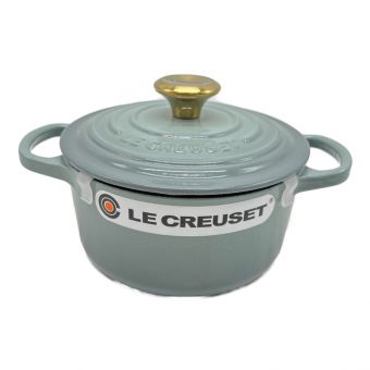 LE CREUSET (ルクルーゼ) 両手鍋 グリーン 16cm ココットロンド
