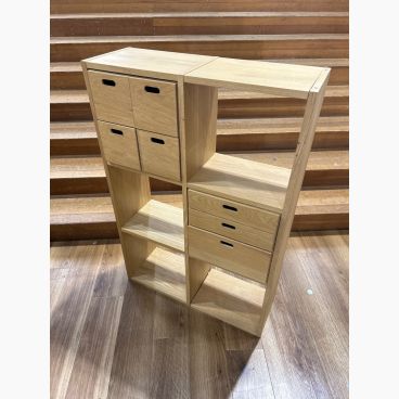 MUJI/無印良品 オーク材スタッキングシェルフ 3×2 オープンシェルフ