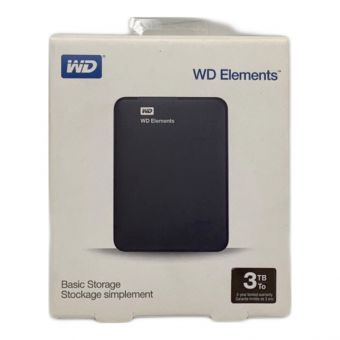 WD Elements (ウエスタンデジタル) ポータブルハードディスク WDBU6Y0030BBK-EESN