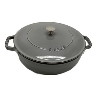 Staub (ストウブ) 両手鍋 グレー 26 小キズ有