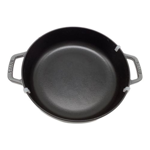 Staub (ストウブ) 両手鍋 グレー 26 小キズ有