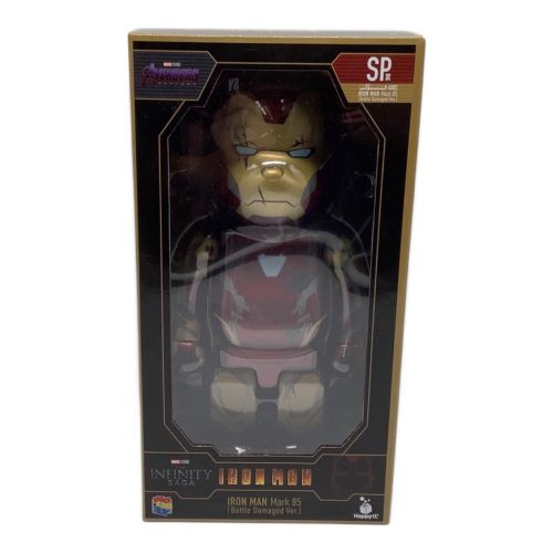 BEAR BRICK (ベアブリック) フィギュア アイアンマン Mark85(バトルダメージVer.) 「Happyくじ MARVEL Infinity SAGA 『IRON MAN』」 SP賞