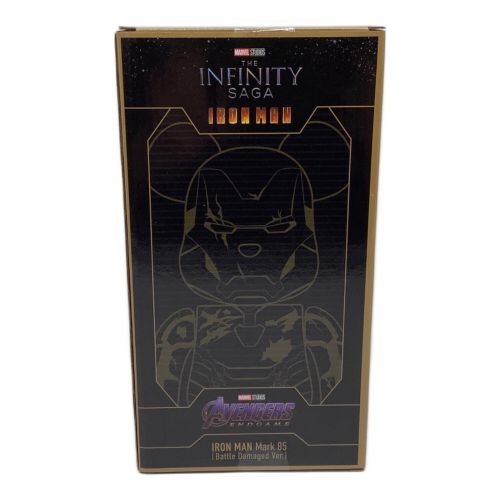 BEAR BRICK (ベアブリック) フィギュア アイアンマン Mark85(バトルダメージVer.) 「Happyくじ MARVEL Infinity SAGA 『IRON MAN』」 SP賞