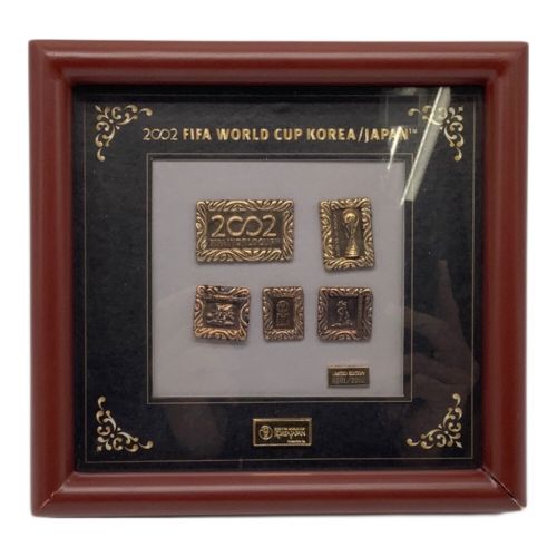 2002FIFA WORLD CUP ピンバッジ 2002個限定・変色有・額縁ワレ有