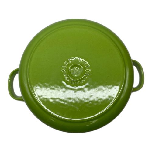 LE CREUSET (ルクルーゼ) 両手鍋 グリーン 18cm ココット・ロンド