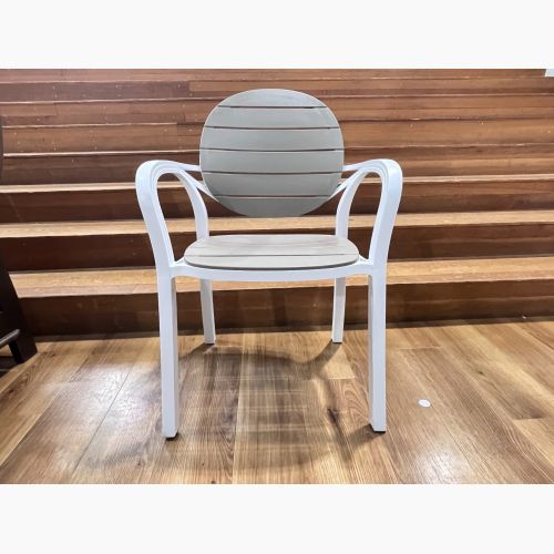 NARDI (ナルディ) Palma Arm Chair グレー×ホワイト