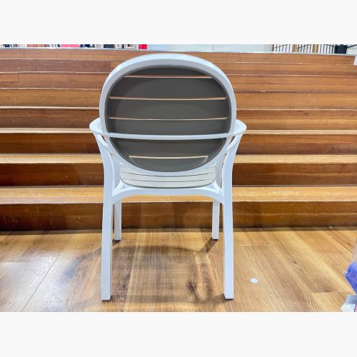 NARDI (ナルディ) Palma Arm Chair グレー×ホワイト