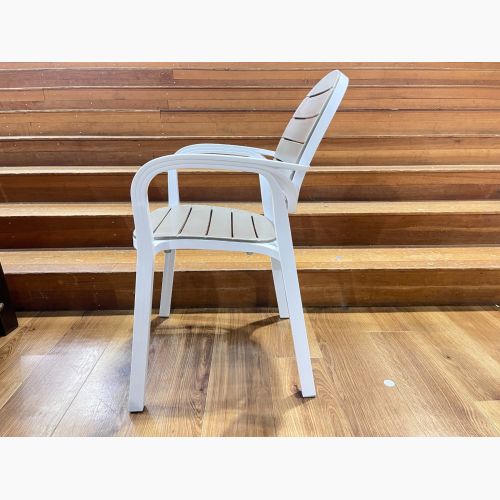 NARDI (ナルディ) Palma Arm Chair グレー×ホワイト