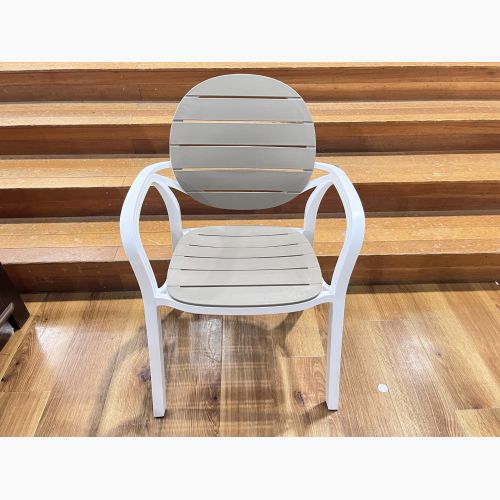 NARDI (ナルディ) Palma Arm Chair グレー×ホワイト