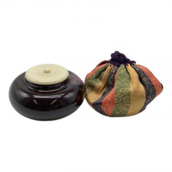 茶入 長緒仕覆 内海