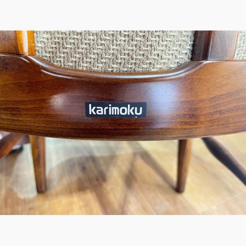 karimuku（カリモク） ダイニングチェアー ブラウン×ホワイト 189 CC1725B380