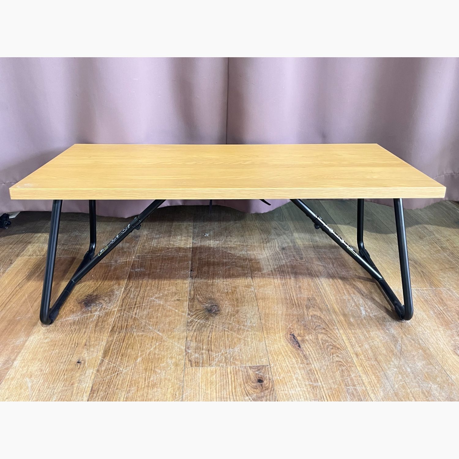 無印良品 (ムジルシリョウヒン) 折りたたみテーブル ナチュラル