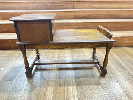 karimoku (カリモク) テレフォンベンチ ブラウン コロニアル