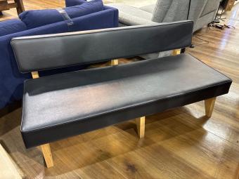 IDEE (イデー) ベンチソファー ブラック×ナチュラル SOLID