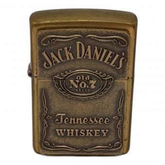ZIPPO (ジッポ) オイルライター 2021年製 ゴールド JACK DANIEL 真鍮(ブラス)