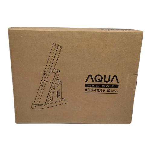 AQUA (アクア) コードレスハンディクリーナー AQC-HD1P-W 2023年製 程度S(未使用品) 純正バッテリー 未使用品