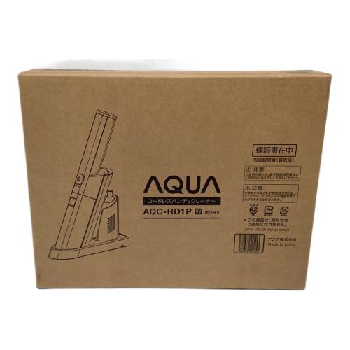 AQUA (アクア) コードレスハンディクリーナー AQC-HD1P-W 2023年製 程度S(未使用品) 純正バッテリー 未使用品