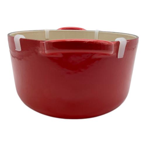 LE CREUSET (ルクルーゼ) 両手鍋 25cm レッド ココットオーバル