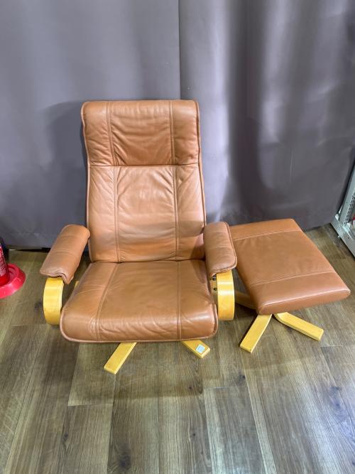 FRANCE BED (フランスベッド) リクライニングチェアー ブラウン×ナチュラル