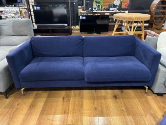 BoConcept (ボーコンセプト) ソファー ネイビー オットマン付 3人掛け ファブリック