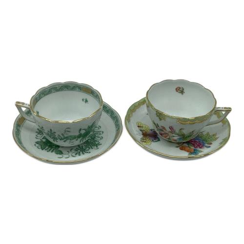 Herend (ヘレンド) カップ&ソーサー ヴィクトリアブーケ 2Pセット