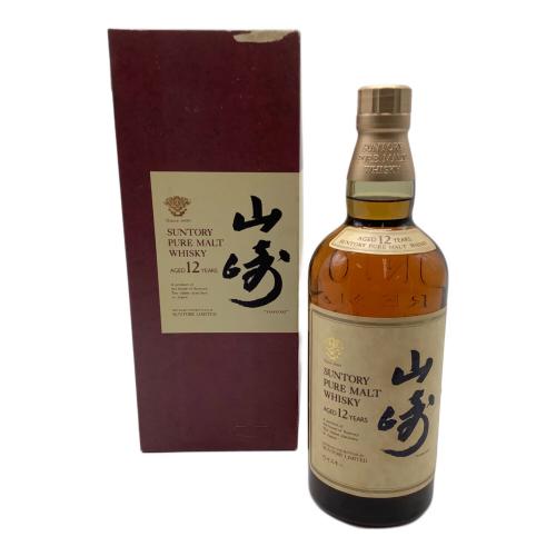 サントリー ピュアモルトウィスキー山崎 12年　750ml 赤箱 響マーク　未開封