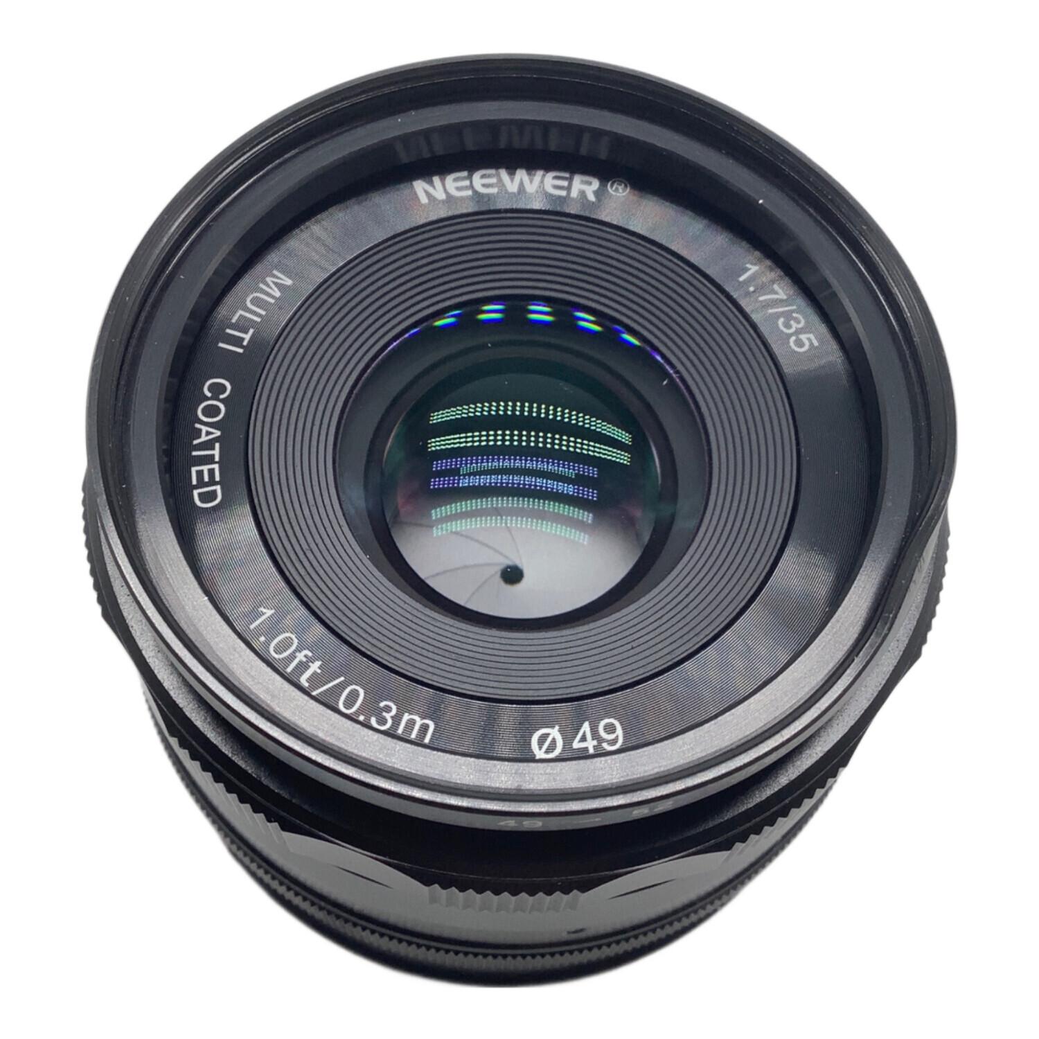 Neewer 35mm F1.7 Cマウント 単焦点レンズ /マイクロフォーサー NEEWER (ニューワー) 単焦点レンズ 35mm F1.7｜トレファクONLINE