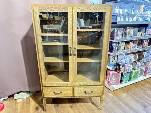 journal standard Furniture (ジャーナルスタンダードファニチャー) CHRYSTIE GLASS CABINET ナチュラル 355 W900