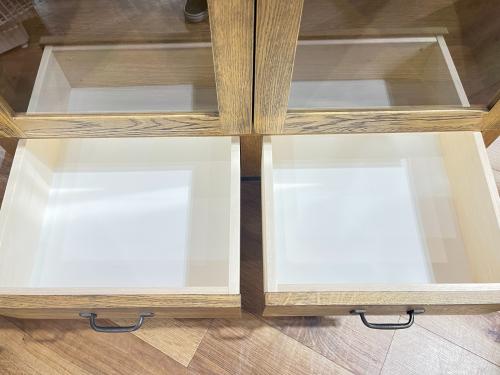 journal standard Furniture (ジャーナルスタンダードファニチャー) CHRYSTIE GLASS CABINET ナチュラル 355 W900