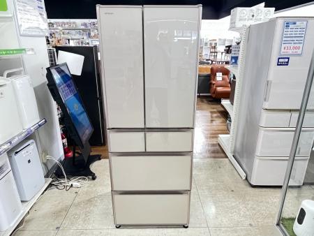 日立 ノンフロン冷蔵庫 R-F480E 475L 送料込。取説あり。 2136設置まで