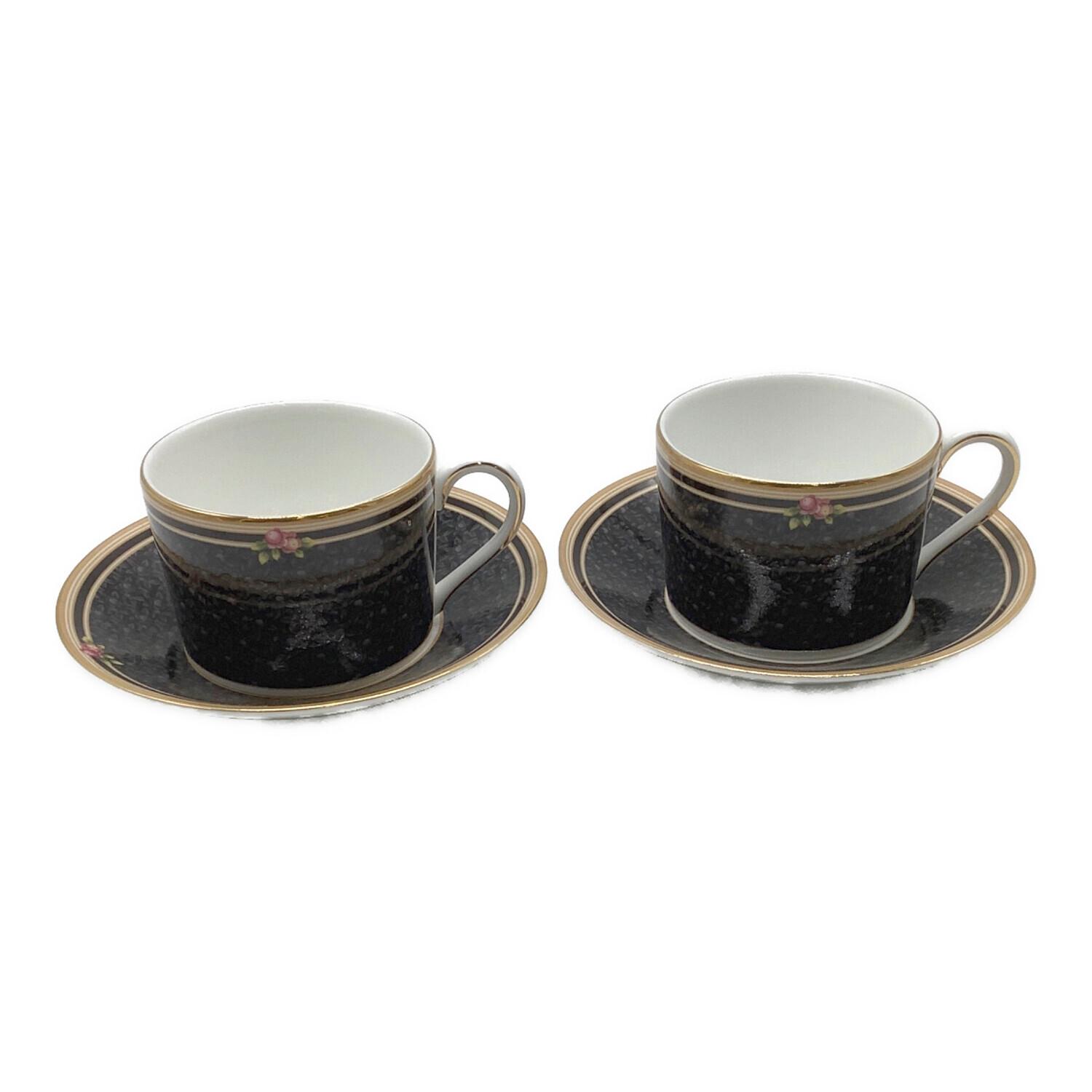 Wedgwood (ウェッジウッド) カップ&ソーサー ブラックダマスク クリオ