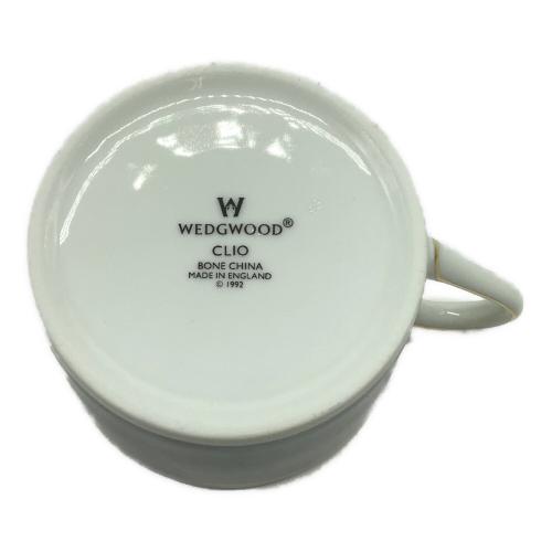 Wedgwood (ウェッジウッド) カップ&ソーサー ブラックダマスク クリオ(花柄)