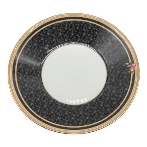 Wedgwood (ウェッジウッド) カップ&ソーサー ブラックダマスク クリオ(花柄)