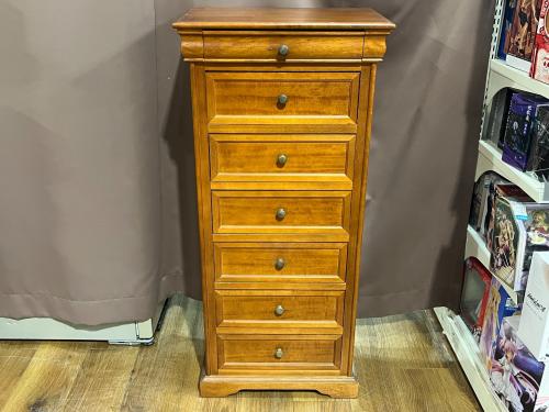 スリムチェスト 115 ブラウン イタリアアンティーク調